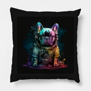 French Bulldog Puppy Frenchy doggy dog Sci-fi Pillow