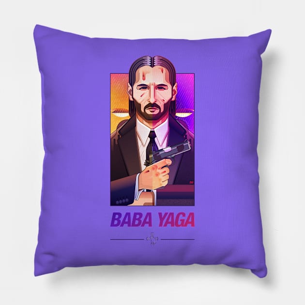 Baba Yaga Pillow by Muito