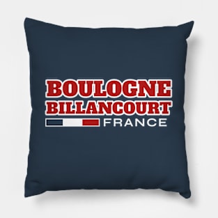 Boulogne-Billancourt France Retro Pillow