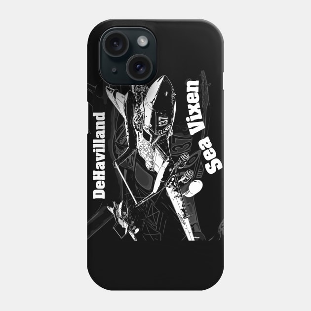 deHavilland Sea Vixen Phone Case by aeroloversclothing