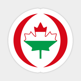 Hungarian Canadian Multinational Patriot Flag Series Magnet