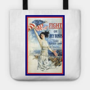 Lady Liberty with American Flag Tote