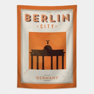 Berlin Poster Design Tapestry