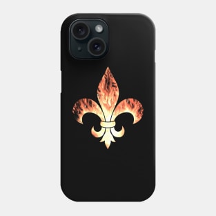 Flaming Fleur De Lis Phone Case