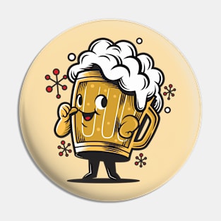 Retro Beer Mug Pin