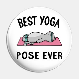 Yoga Cat - Best Yoga Pose Ever Pin