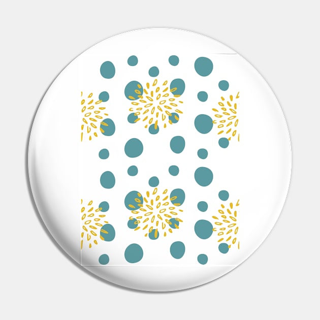 Blue raindrops in yellow flower Pin by PedaDesign