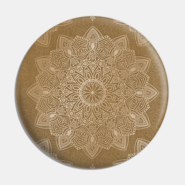 Beautiful hand drawn soft golden mandala on yellow ochre Pin by misentangled