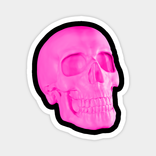 Human Skull Skeleton 3d Cryptoart NFT Vaporwave - Skull - Magnet ...