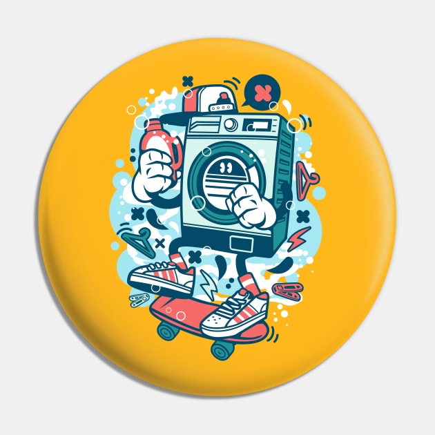 Wash day Pin by Superfunky