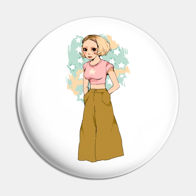 Girl with large pants Pin by PeachyDoodle