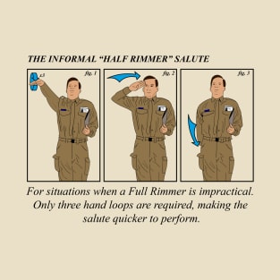 Arnold Rimmer Half Rimmer Salute T-Shirt