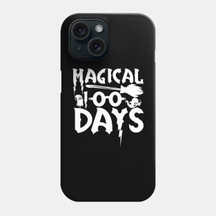 Magical 100 Days Funny School Boys Girls Kids Gift 100 Days Of School Phone Case