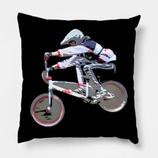 bmx race racing freestyle Pillow