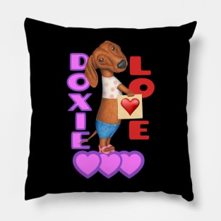 Doxie Love Pillow