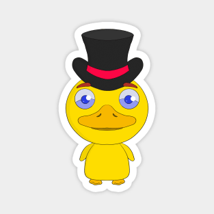 A duck ready to party Magnet
