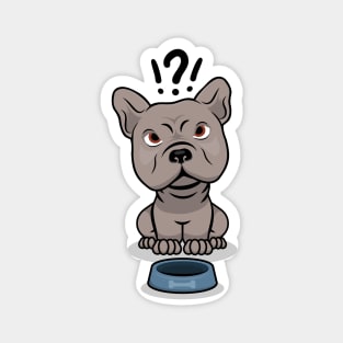 Feed me already! Cartoon Dog Food Bowl Magnet