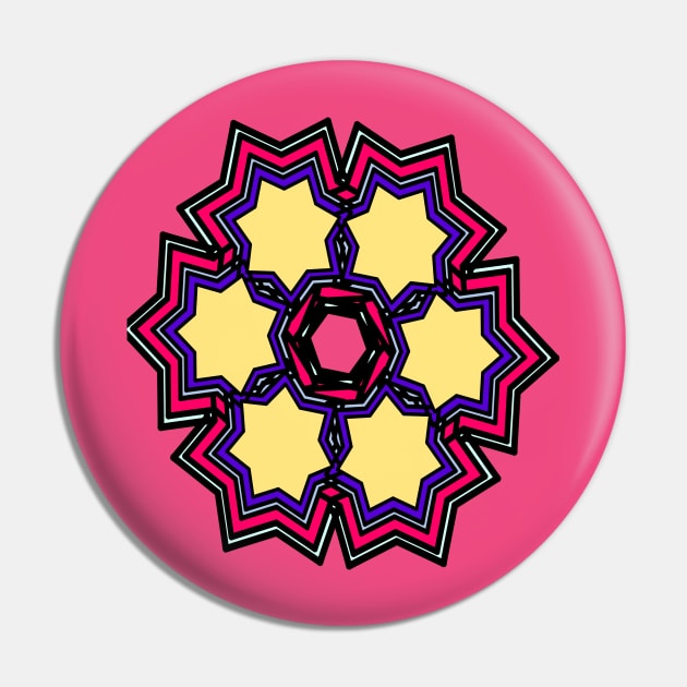 Star shape mixed colour mandala design Pin by Devshop997