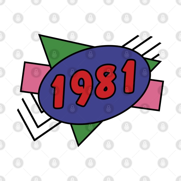 Year 1981 Retro 80s Graphic by ellenhenryart