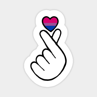 heart fingers - bisexual Magnet