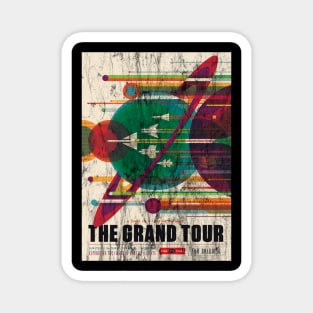 The Grand Tour Vintage Space Race Poster Magnet