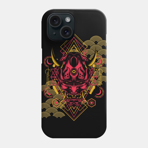oni mask Phone Case by TheAwesomeShop