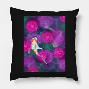 Koi pond Pillow