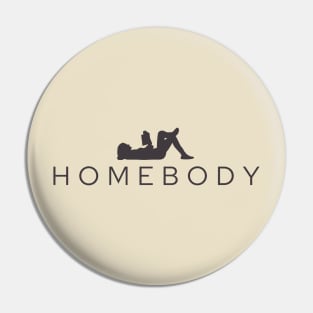 Homebody Book Lover Pin