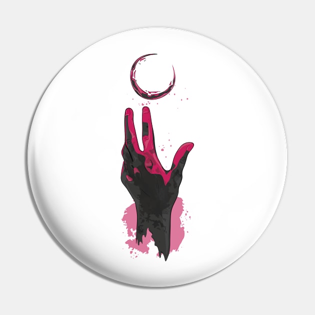 zombie moon Pin by PaperHead