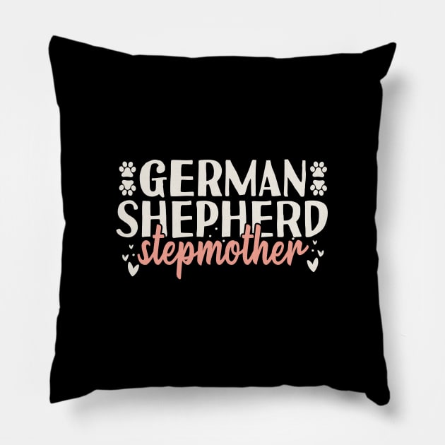 German Shepherd Stepmother Gift Pillow by Tesszero