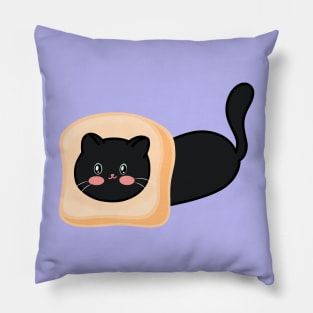 Black Cat Loaf Bread Pillow