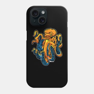 Giant Orange Octopus Phone Case