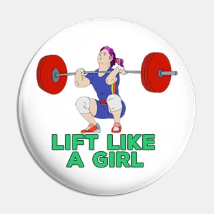 Lift Like a Girl Pin