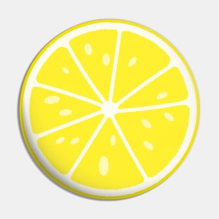 Slice of Lemon. Sliced yellow ripe lemon. Pin