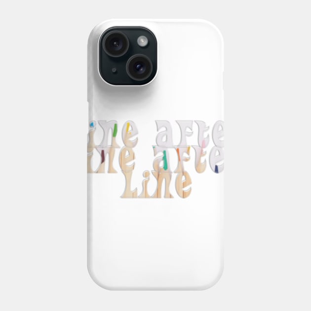 Line after line after line Phone Case by afternoontees