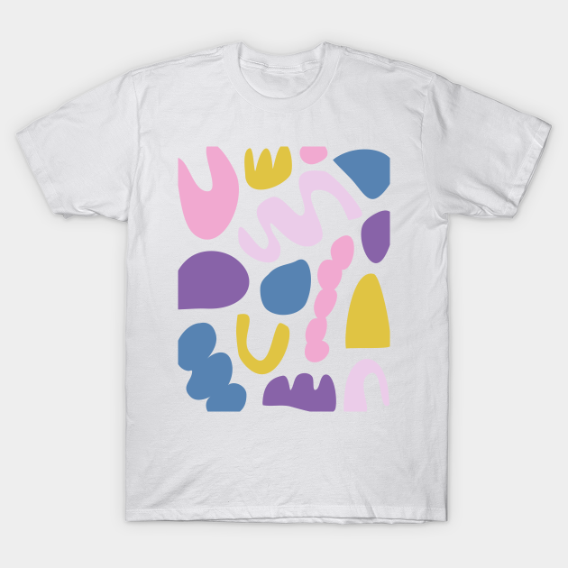 Abstract Shapes in Fun Colors - Abstract Shapes Pattern - T-Shirt ...