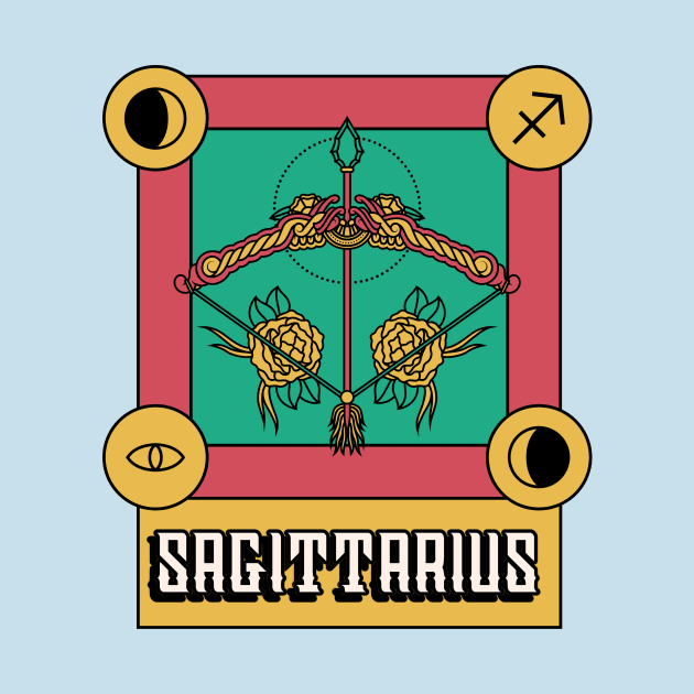 sagittarius zodiac sign by Tip Top Tee's