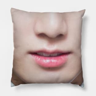 bts army jungkook face mask Pillow