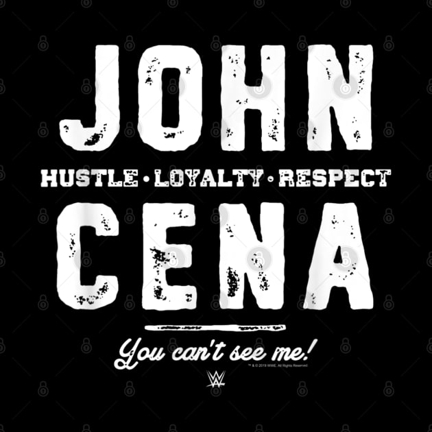 John Cena Hustle Loyalty Respect Fight Type by Holman