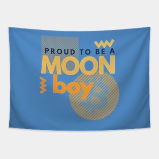 Bitcoin - proud to be a moonboy Tapestry