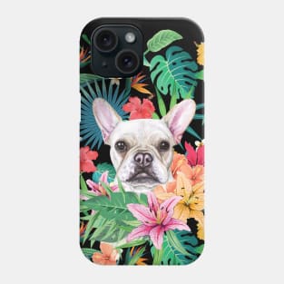 Tropical Cream White Frenchie French Bulldog 2 Phone Case