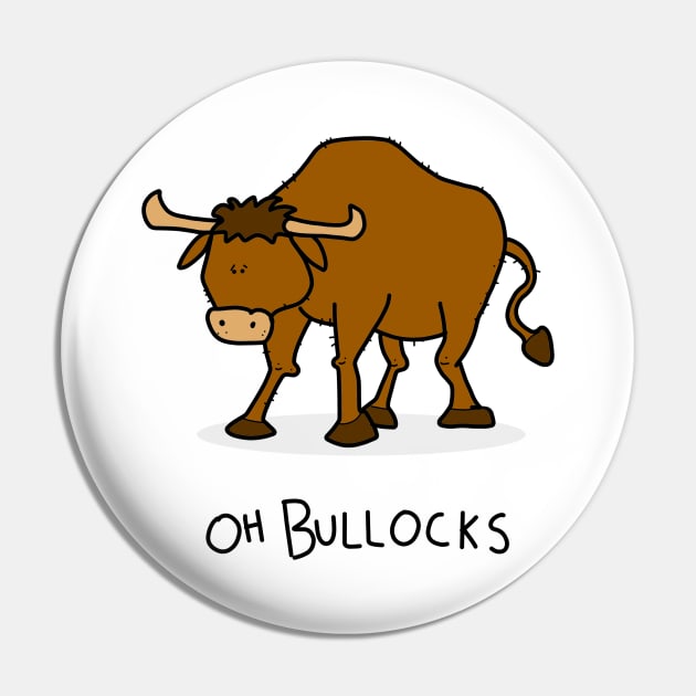 Grumpy Bull Pin by grumpyanimals