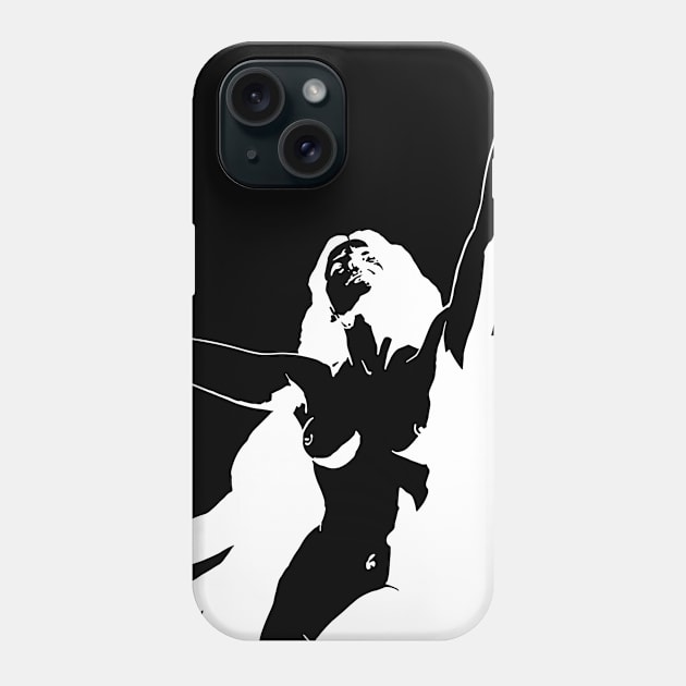 Frau mit erhobenen Armen Phone Case by Helgar