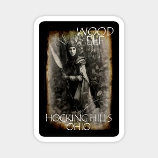 Wood Elf Hocking Hills Ohio Magnet