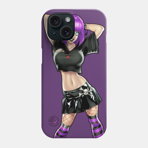 Goth Pinup girl Phone Case by Eliaschatzoudis