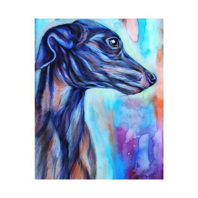 For the Love of an Italian Greyhound by candimoonart