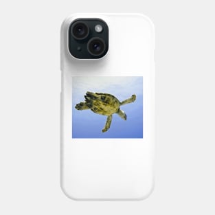 Caribbean Hawksbill Sea Turtle at Play Phone Case