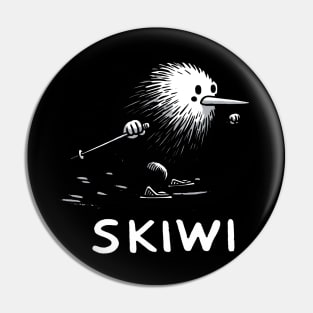 Skiwi Kiwi Bird Pin