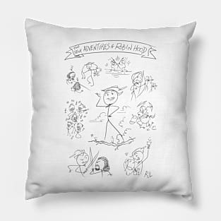 The Stick Adventures of Robin Hood Pillow