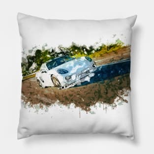 Cayman Porsche - Watercolour Pillow